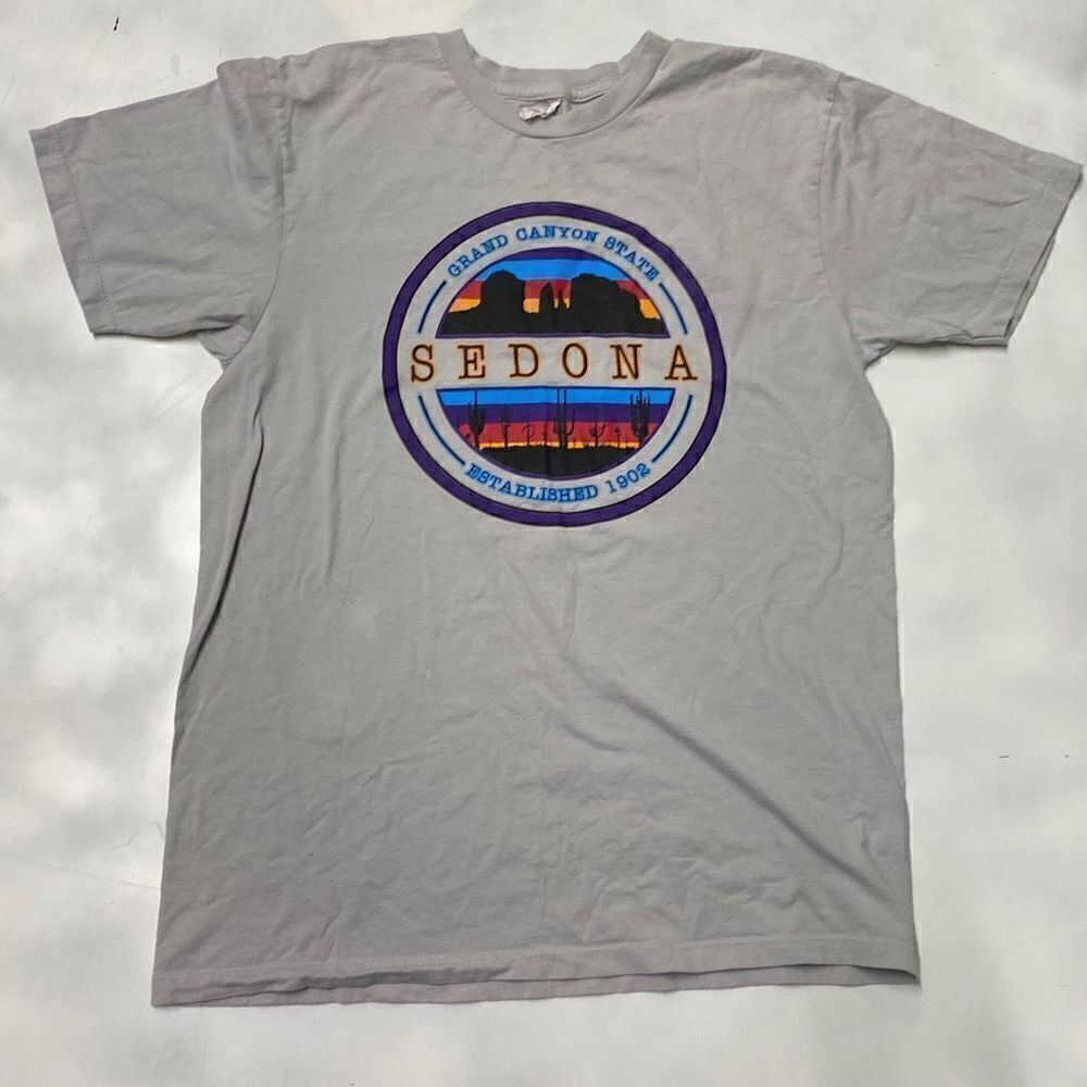 ‎Mens Sedona Arizona T-shirt Alstyle Medium M Grand Canyon Gray